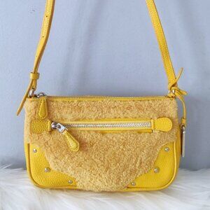 Coach Rhyder shearling crossbody bag #36490 EUC